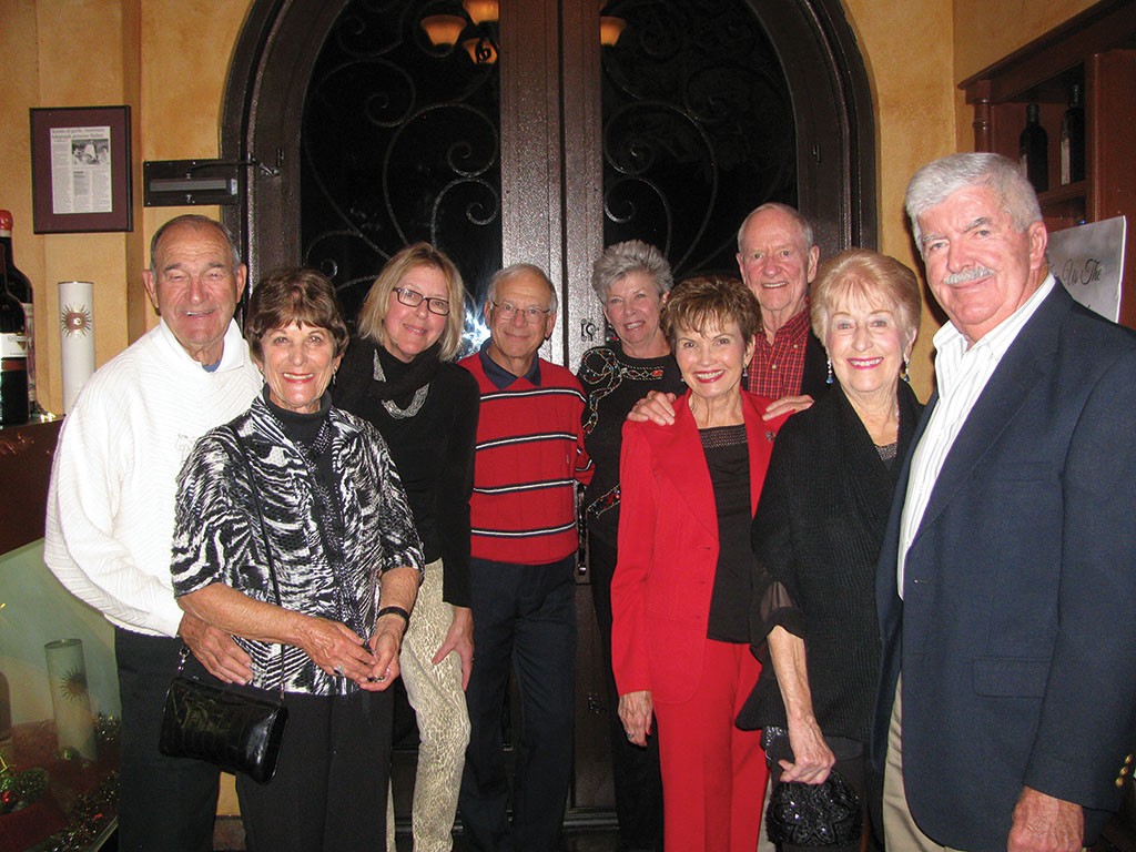 The Desert Stars, with guests, on the town during the Christmas season.