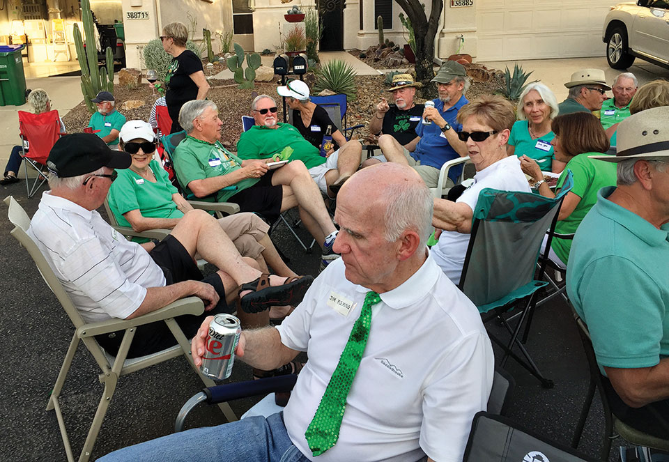 Shades of green were everywhere at the Villas II St. Patrick’s Day Party.
