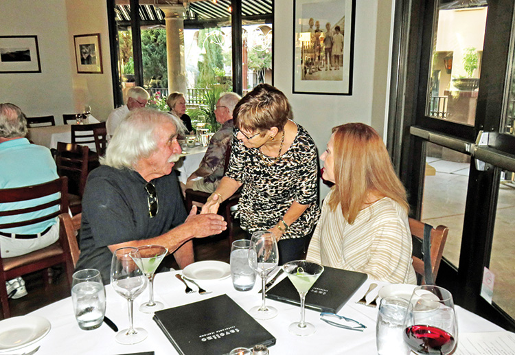 A chance to mix and mingle at Tavolino’s. Photo by Ron Talbot.
