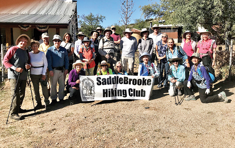 SaddleBrooke Hiking Club participants in AZ Trail in a Day. Photo by Kevin Armbrust.