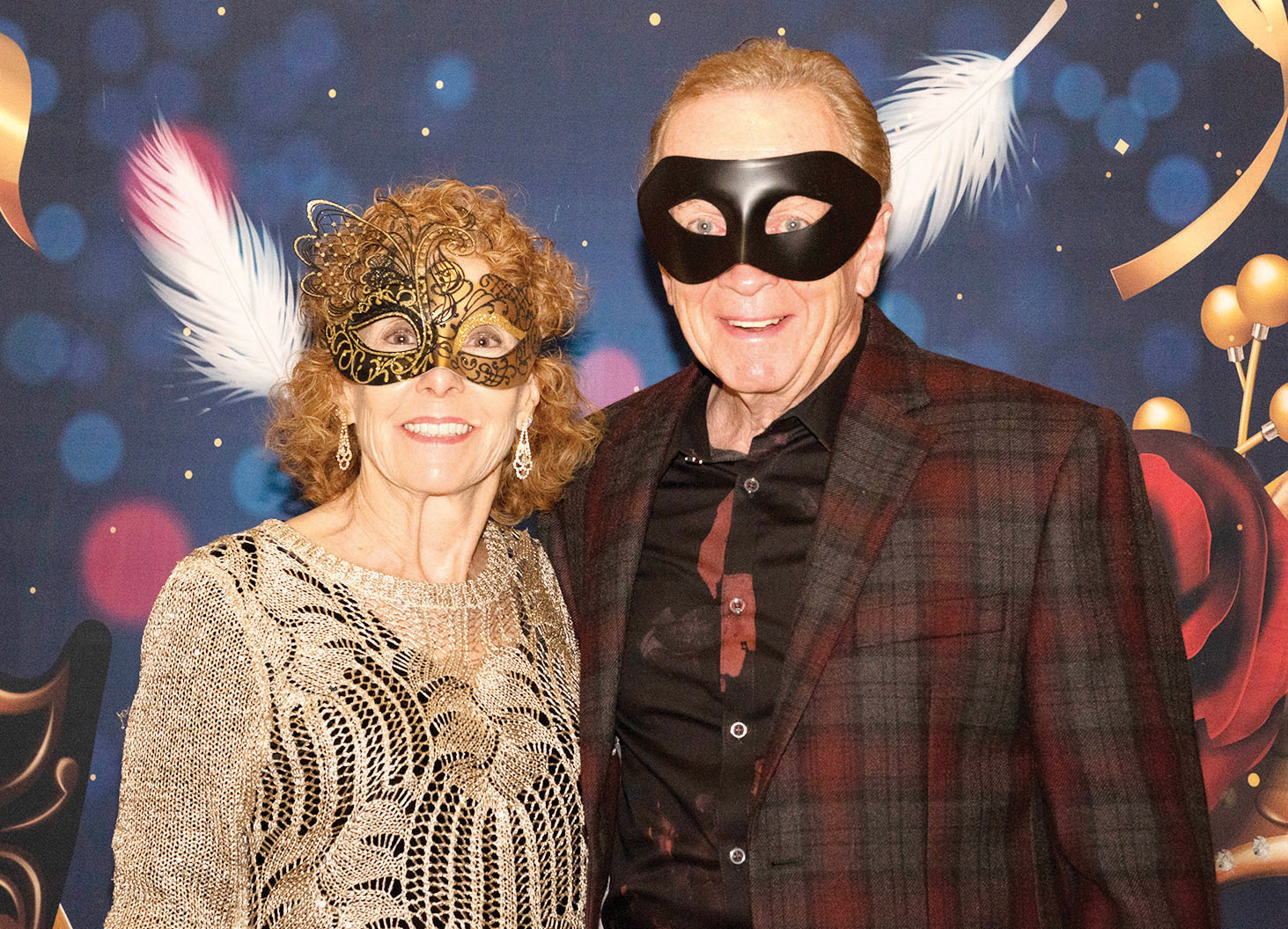 Bob Osborne and Wanda Ross at last year’s Masquerade Ball (Photo by Sheila Honey)