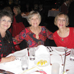 Nancy Gearhard, Eileen Halk and Marcia Munich enjoy the Unit 21’s Ladies Holiday Luncheon at Fleming’s Prime Steakhouse.