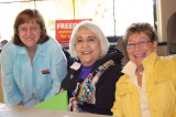 Jeana Butler, PFLAG proud parent; Syrile Ellison proud parent of Jo Ann Ellison president of GLAAS and Alice Frier GLAAS secretary