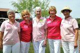 Team 1 from left: Daphne Ruggiero, Sharon Groth, Lori Goldstein, Terry Barringer and Ellen Victor