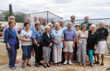 Members at the monthly Coffee Morning and Book Exchange gathering