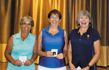 Break Pin winners Connie Plapinger, Connie Sherman and Lonnee Plattner