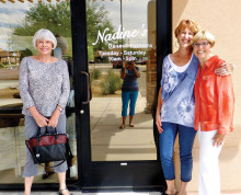 If you missed the Fashion Show you can still shop at Nadine’s Tuesday through Saturday.