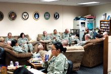 Military Liaison Office at the Tucson International Airport being used by service personnel en route to Ft. Huachuca.