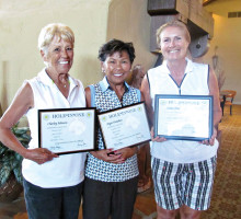 Hole-in-Ones: Charley Johnson, Angie Denahan and Debra Finn