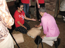 Residents learned CPR