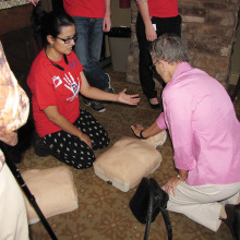 Residents learned CPR