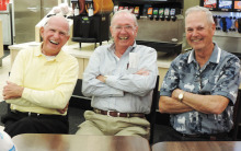 Volunteers Larry Clark, Bill Summers and Bud Stott