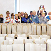Thanks to the 16 volunteers from Catalina Mountain Elks Lodge No. 2815 who stuffed 300 bags with Thanksgiving food items for needy families!