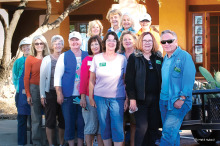 Master Gardner volunteers at the annual plant sale.