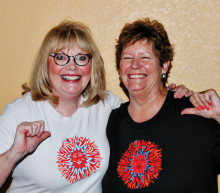 The founders of Art on Tees by Deb+Eve