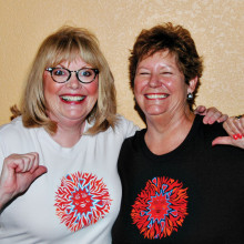 The founders of Art on Tees by Deb+Eve
