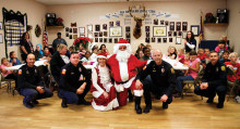 Thirty-five children got to shop with Santa and Elks Lodge members.