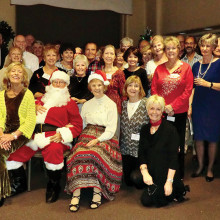 The British Club gathered at the Activities Center for a Christmas party.