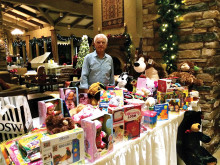 Sy Efron with toys donated to Diamond Children’s Center