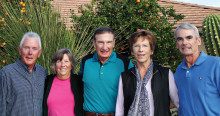 Left to right: Vice President Rick Waldorf, Member at Large Ginger Riffel, President TJ Duffy, Secretary Kay Sullivan and Treasurer Bob Stocks