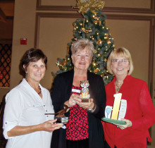 MLVP December Winners: Ellen Victor, Carol Ratza and Sandy Strack