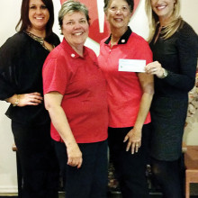 American Heart Association Executive Director Lindsay Welch, Go RED Fore Women co-chairs Carol Thompson and Shirley Miller and Senior VP, Western States Affiliate for American Heart Association Kelly Grose.