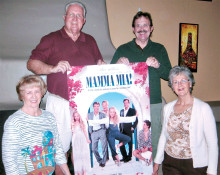 Top: Hal Neu and Ted Robu; Bottom: Laurie Page and Carol Merlini; photo by Sam Page