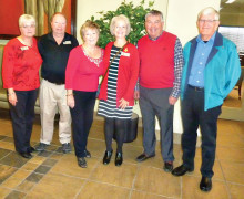 Pat Tarr, Dick Kroese, Sande Rivas, Shanna Schudda, Keith Gordon and Gene Round. Not shown: Sandy Simester, Colleen Merrill, Sharon Williams, Margaret Falkowski and Dave Marty