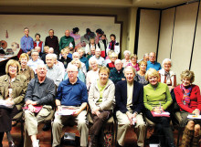 Prospective new members of Resurrection Church met with Pastor Al Jensen prior to joining; photo by Clayton Thomas.