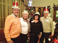 Francophiles’ Royalty left to right: Christopher Millar, Barb Brown, Barbara Sprouls and Tom Swikoski