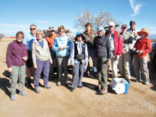 Helping to clean up the Arizona National Scenic Trail last month were, left to right: Elaine Fagan, Steve Wehmann, Marilynn Smith, Ray Peale, Jan Springer, Elisabeth Wheeler, Shawn Redfield, Jackie Hall, Roger Rove, Fred Norris, Don Washco and Arlene Gerity; photo by Sandra Sowell.