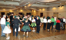 Several square dance clubs celebrated New Year’s Eve together.