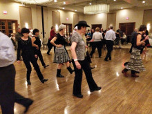 SaddleBrooke Line Dance Club takes a turn on the floor at the January Dance-a-Thon.