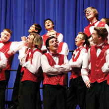 The Canada de Oro Barbershop Chorus prepares for another great performance.