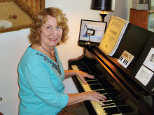 Linda Griffin plays many instruments, including piano.