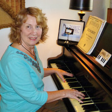 Linda Griffin plays many instruments, including piano.