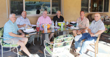 From the left: Roger Bales, Jack Marley, Bob Hanson, Bob Spence, Kerry Blount and Dave Marty