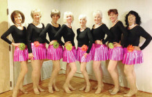 Dancers are Ann Kurtz, Laurie Page, Janifer Farquhar, Linda Schuttler, Vivian Herman, Claudia Booth, Dianne Bank and Caryl Mobley.