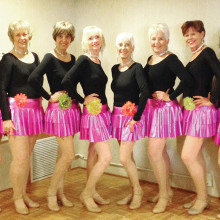 Dancers are Ann Kurtz, Laurie Page, Janifer Farquhar, Linda Schuttler, Vivian Herman, Claudia Booth, Dianne Bank and Caryl Mobley.