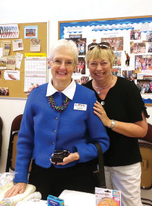 Barb Carter and Joan Hansen at the Troop Support Baby Shower.