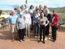 British Club members met at the home of Pauline Taylor in February.