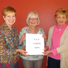 Dianne Ashby passes the reins to Mary Baglien and Vicki Graham who will co-chair next year’s event.