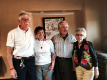 Spanish Culture Club chefs extraordinaire: Bob and Gail Blizard and Victor and Lilia Sosa