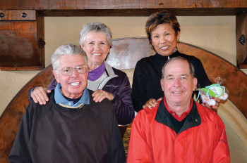 Back, left to right: Jo Anne Turner, Angie Denahan; front: Gene Denahan and Mike Turner