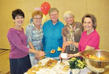 The Fellowship Committee: Pat Morris, Nancy Klawitter, Margaret Falkowski, Sue Reggentin and Vicki Tessitore.