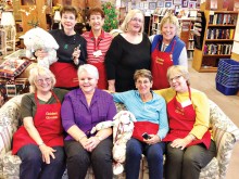 Standing, left to right: Joan Cohen, Diane Pettit, Ginny Berkey, Eithne Cook; seated: Annie Maud, Connie Campbell, Bev Harpold, Nancy Krauss; not pictured: Charlotte James, Libby Cohen, Judy Jenkins, Laura Ingold, Beth Mullens, Marie Tayburn, Gayl VanNatter