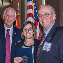 Congresswoman McSally with Mike Stites and Wayne Larroche, officers of SBRC