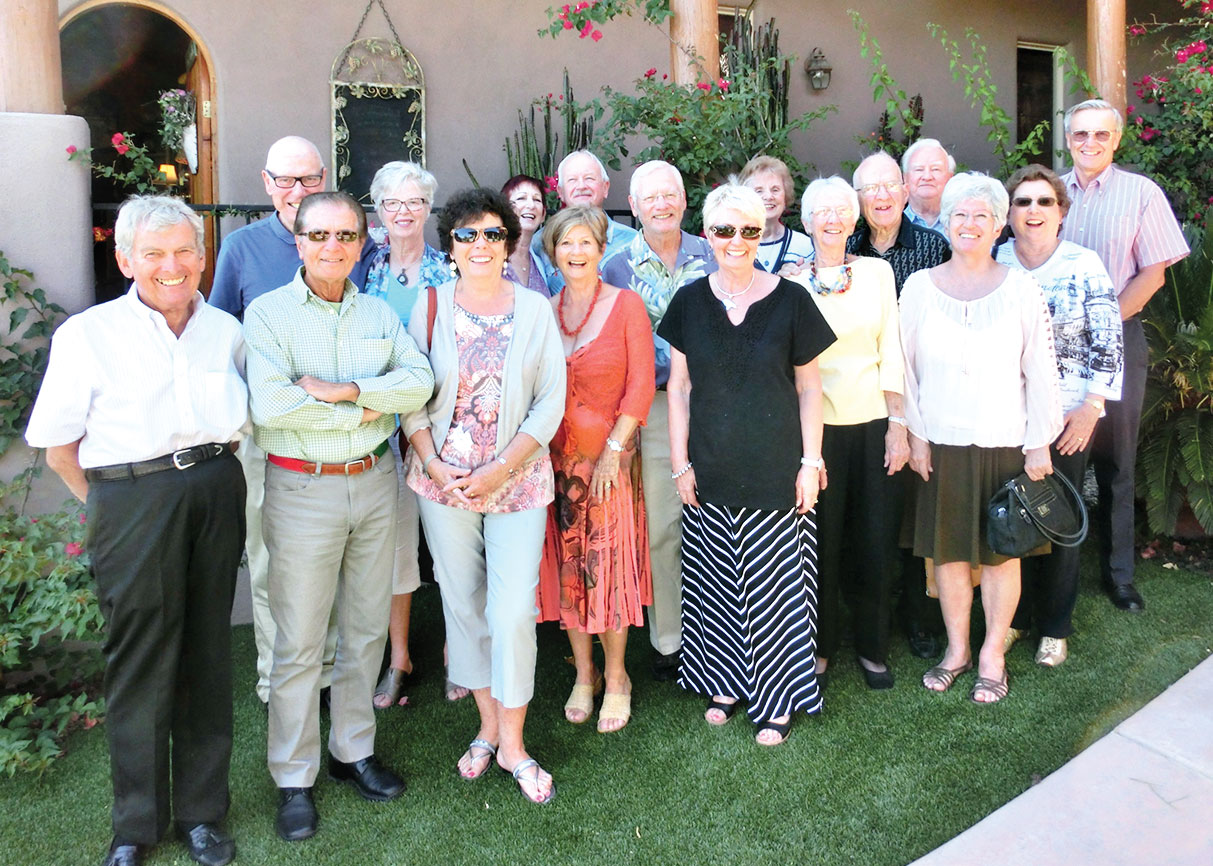 The British Club enjoyed a tea party and lunch near the Tortolita Mountains.