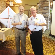 Bob Allen awards cash donations from Rotary Club of SaddleBrooke