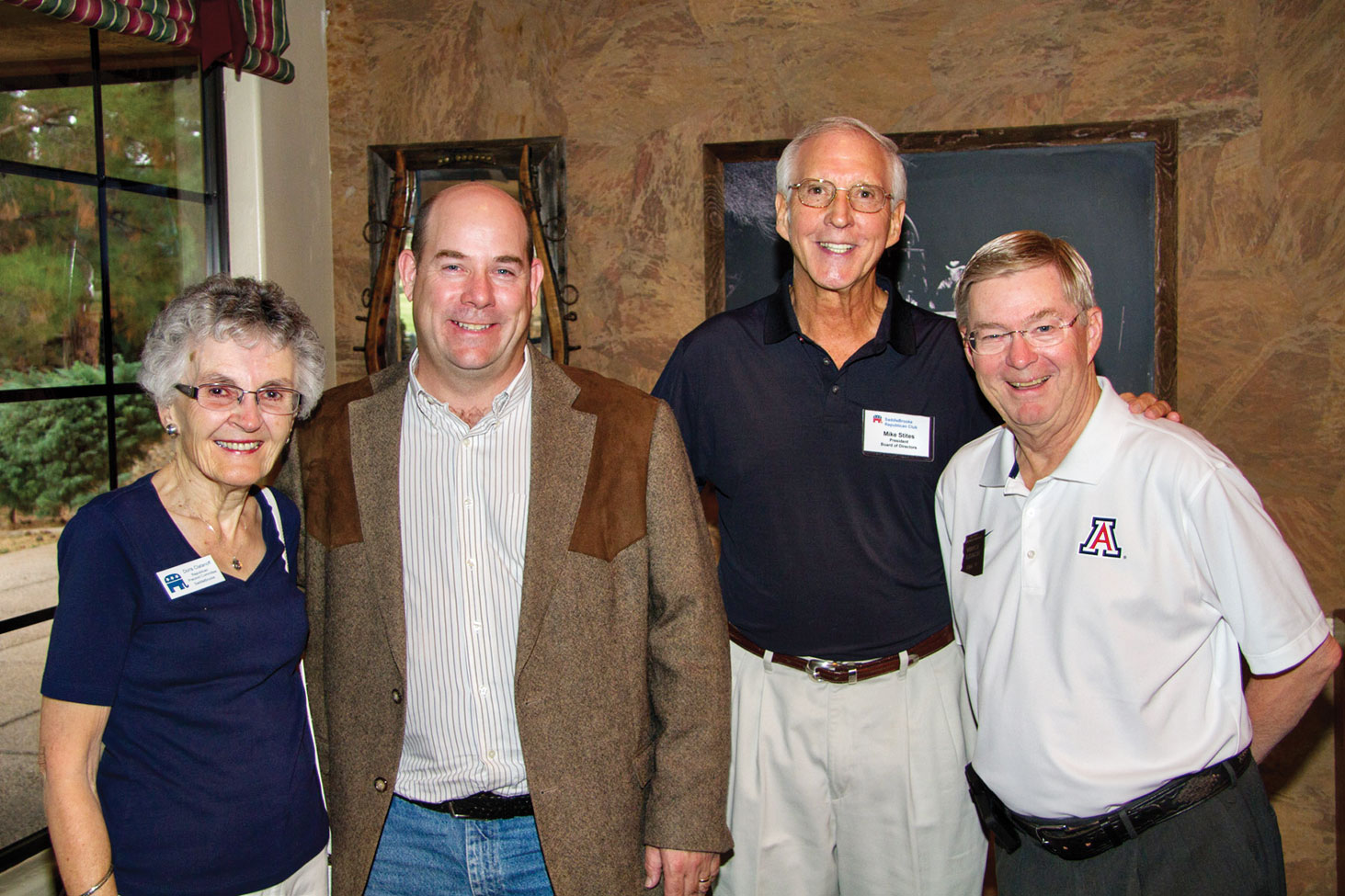 SBRC member Doris Clatinoff, Arizona House Speaker Dave Gowan, President Mike Stites and Representative Vince Leach